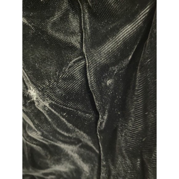 VTG New Leaf Black Gold Spaghetti Strap Velvet Back Zip Bodycon Dress Womens 5/6 - Picture 10 of 14